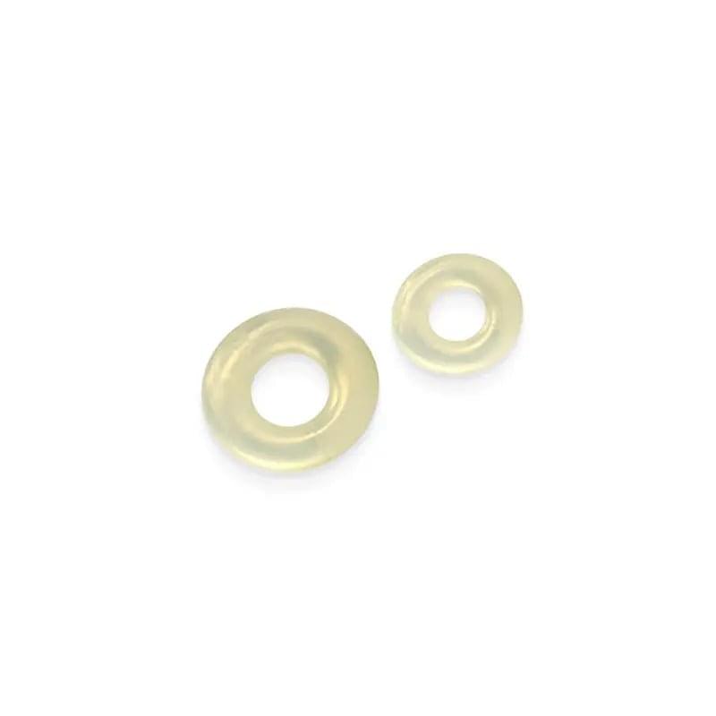 Fantasia - Double Stack - Amber - Amber Cock Rings - Set of 2 Sizes NS Novelties Discreet Intimate Essentials.