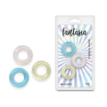 Fantasia - Stamina Rings - Multicolour -  Cock Rings - Set of 3 NS Novelties Discreet Intimate Essentials.