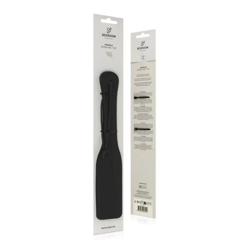 Faux Leather Paddle Black Bedroom Fantasies Discreet Intimate Essentials.