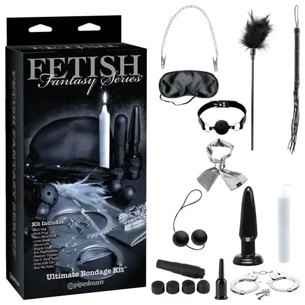 Fetish Fantasy Series Limited Edition Ultimate Bondage Kit - 11 Piece Set Pipedream Discreet Intimate Essentials.
