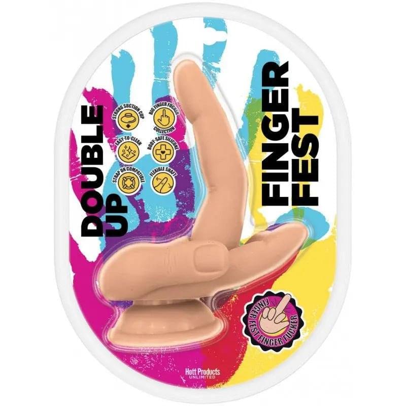 Finger Fest Dildo Double Up Flesh Hott Products Discreet Intimate Essentials.