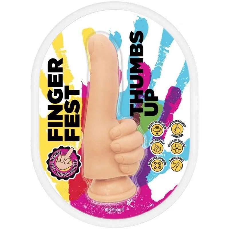 Finger Fest Dildo Thumbs Up Flesh Hott Products Discreet Intimate Essentials.