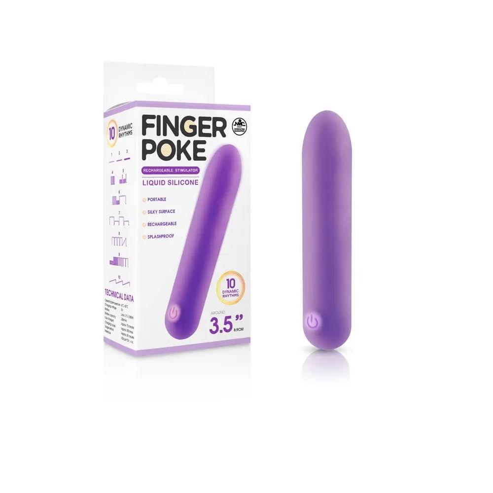 Finger Poke -  -  8.9 cm USB Rechargeable Bullet Excellent Power Discreet Intimate Essentials.