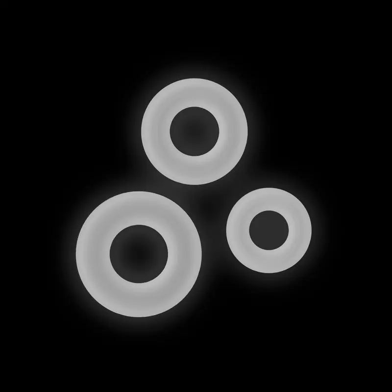 Shop affordable quality Firefly - 3pc Bubble Rings - Glow in Dark Cock Rings - Set of 3 Sizes - Discreet Intimate Essentials - COCK RINGS - NS Novelties