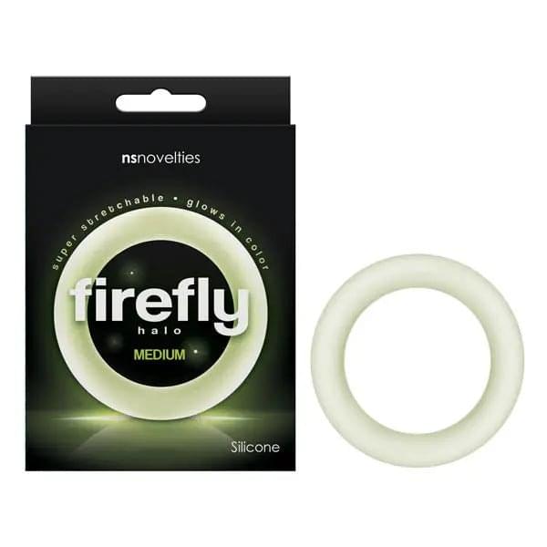 Firefly Halo - Glow In Dark Clear Medium 55 mm Cock Ring NS Novelties Discreet Intimate Essentials.