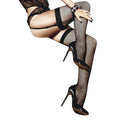 Fishnet Thigh High w Back Seam Baci Lingerie Discreet Intimate Essentials.
