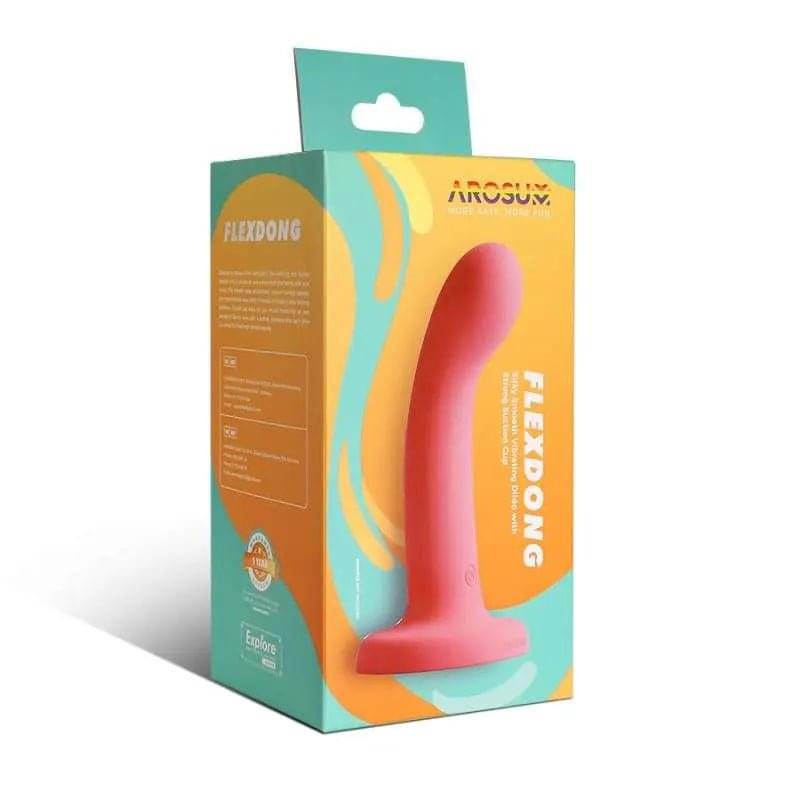 FlexDong Vibrating Strap-on Dildo Arosum Discreet Intimate Essentials.