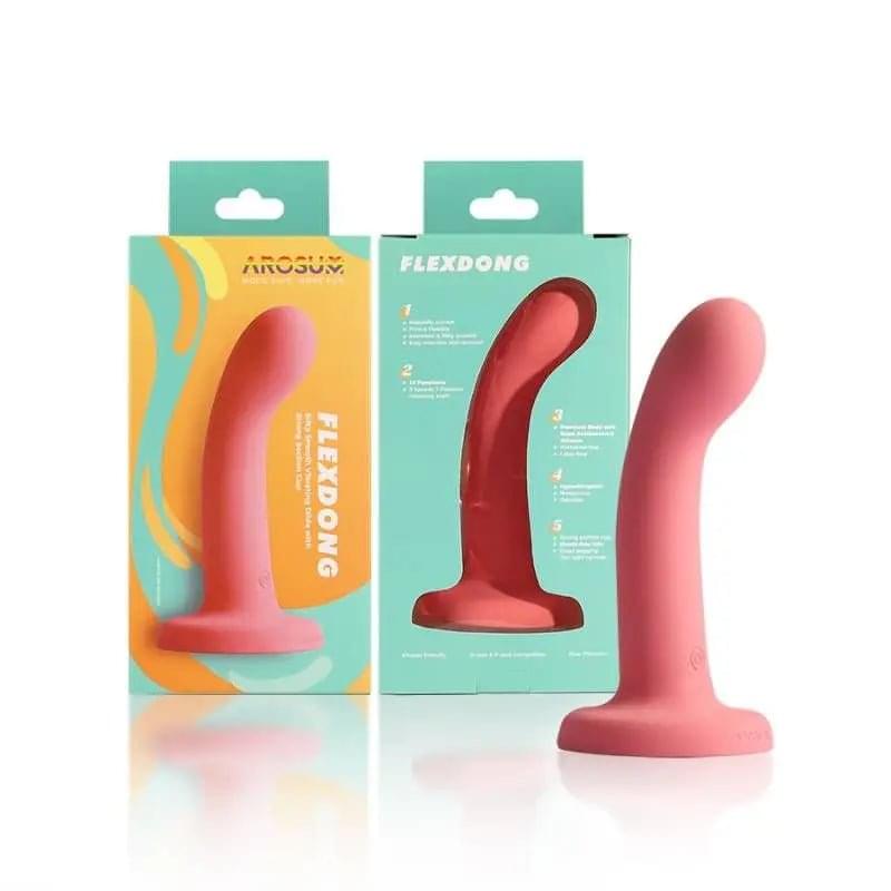 FlexDong Vibrating Strap-on Dildo Arosum Discreet Intimate Essentials.