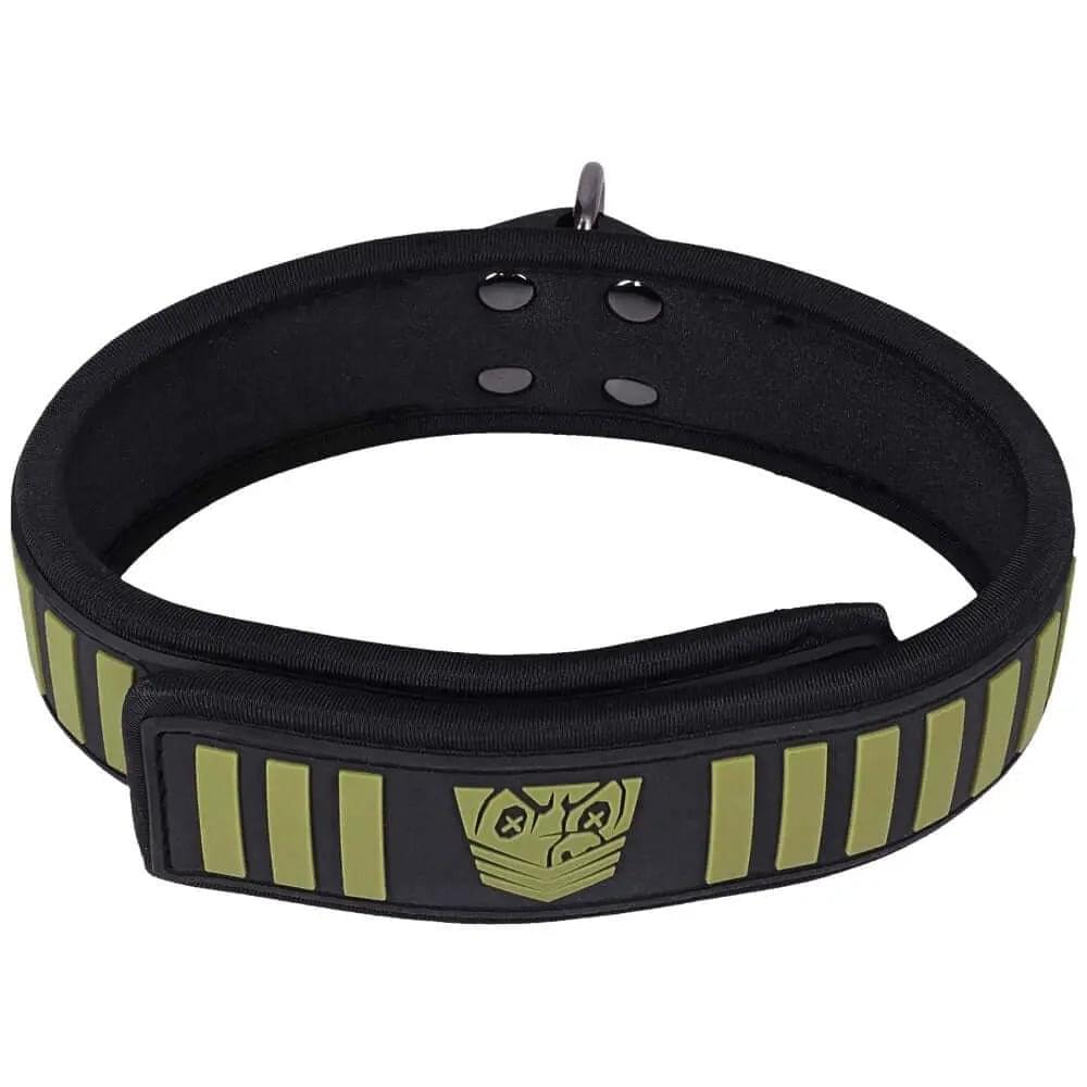 Fort Troff - Tactical Collar & Leash - Black/Green Restraint Doc Johnson Discreet Intimate Essentials.