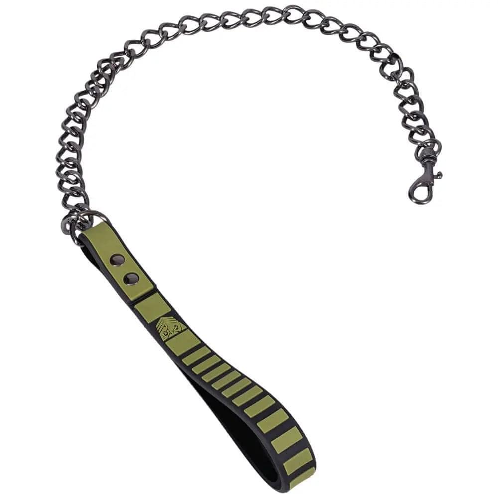 Fort Troff - Tactical Collar & Leash - Black/Green Restraint Doc Johnson Discreet Intimate Essentials.