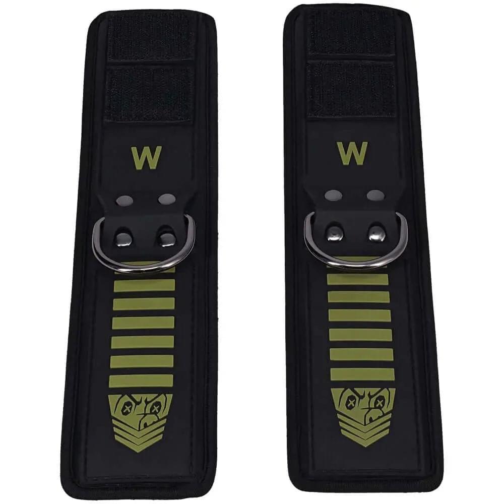 Fort Troff - Tactical Wrist Cuffs - Black/Green Restraints Doc Johnson Discreet Intimate Essentials.
