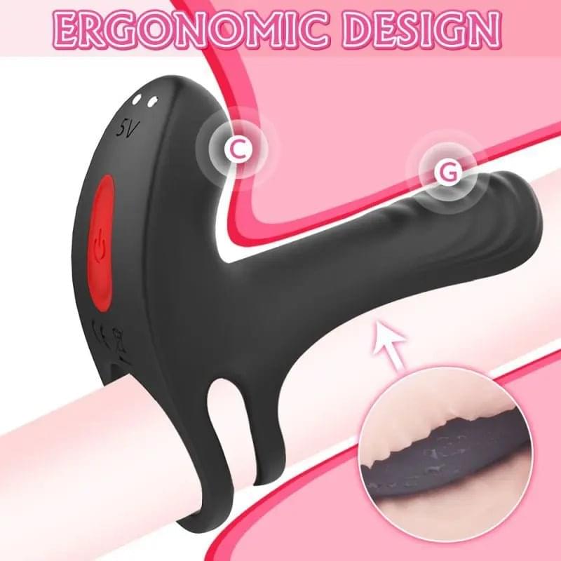 Frank Remote Control Vibrating Penis Shaft and Clit Stim Enhancer S-Hande Discreet Intimate Essentials.