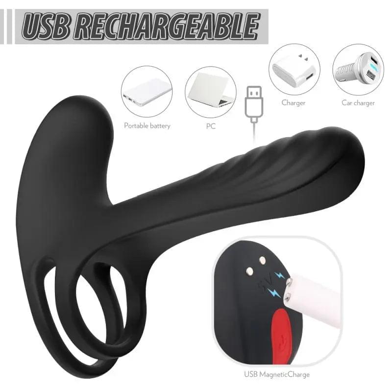 Frank Remote Control Vibrating Penis Shaft and Clit Stim Enhancer S-Hande Discreet Intimate Essentials.