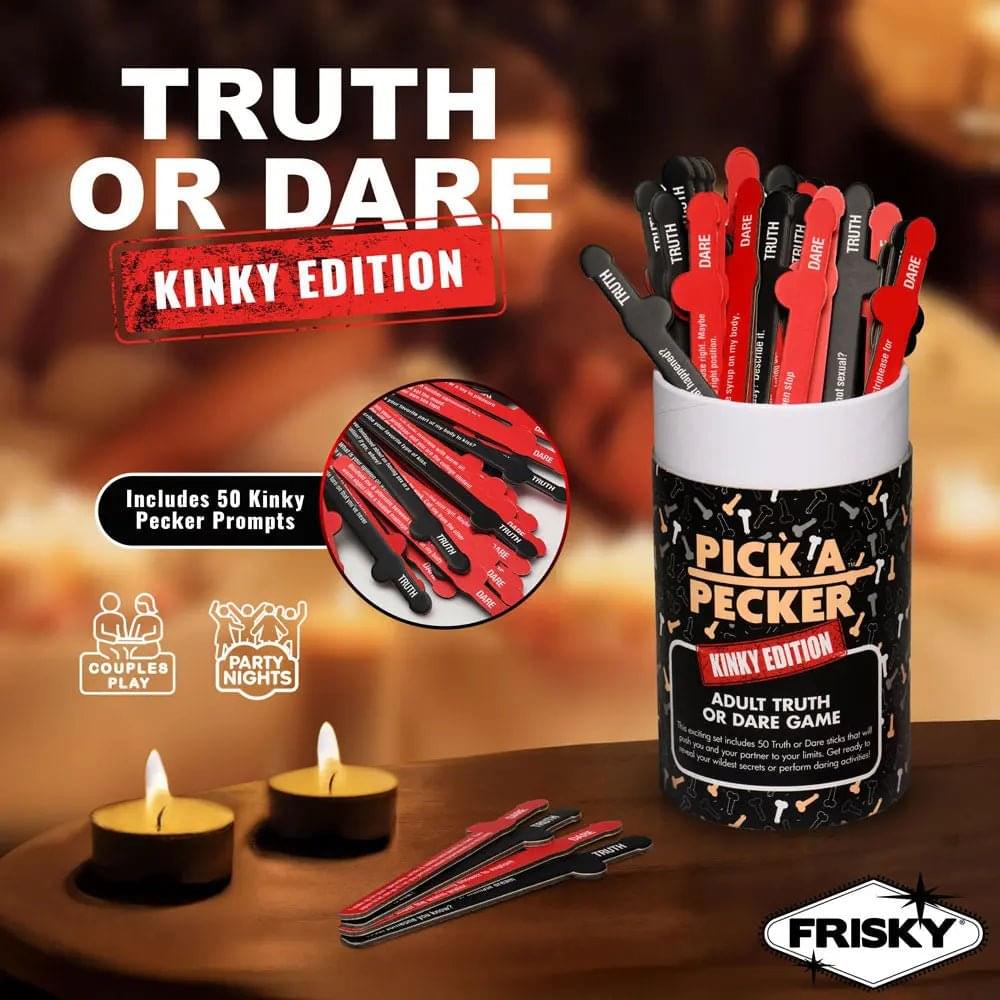 Frisky Pick A Pecker - Kinky Edition - Adult Truth Or Dare Game XR Brands Discreet Intimate Essentials.