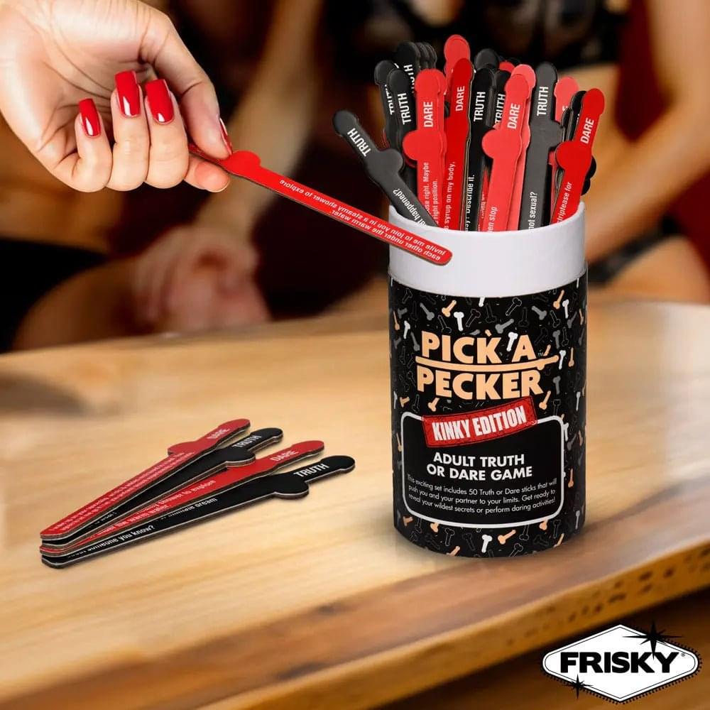 Frisky Pick A Pecker - Kinky Edition - Adult Truth Or Dare Game XR Brands Discreet Intimate Essentials.