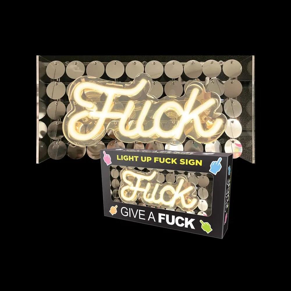 Fuck Neon Light Sign - Novelty Neon Light Little Genie Discreet Intimate Essentials.