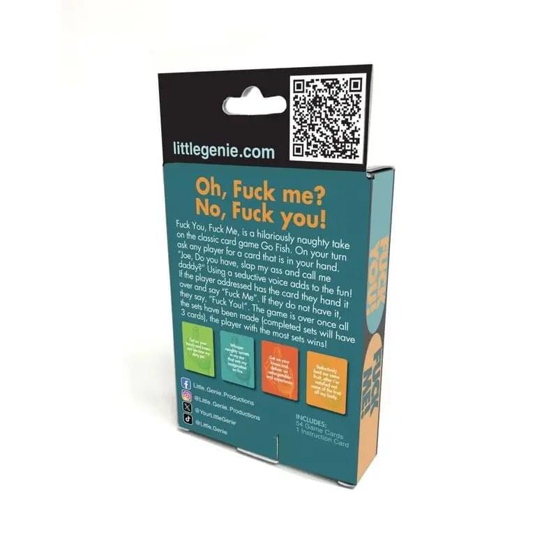 Fuck You Fuck Me Card Game Genie Discreet Intimate Essentials.