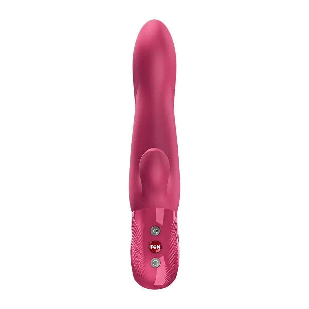 Fun Factory BI STRONIC ARC Raspberry - Raspberry 21.6 cm USB-C Rechargeable Thrusting Vibrator Fun Factory Discreet Intimate Essentials.