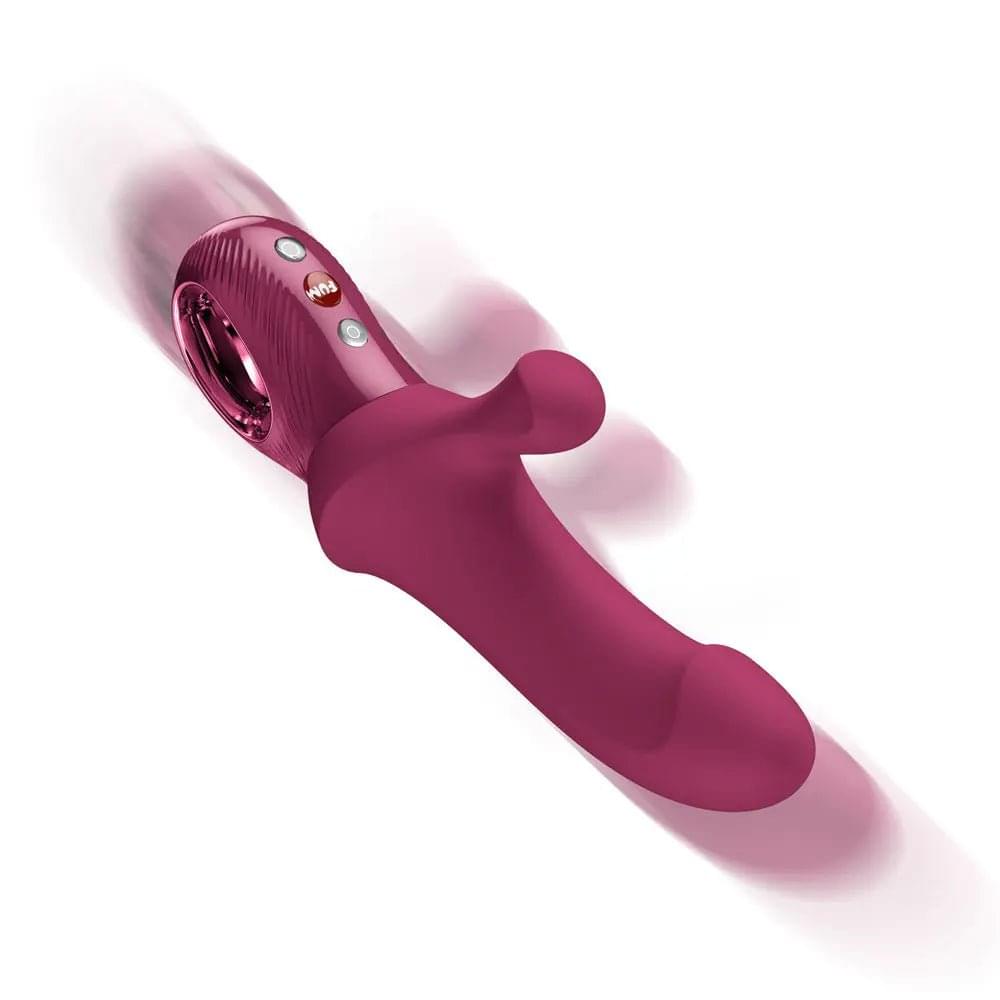 Fun Factory BI STRONIC CURVE Wine  - Wine  USB-C Rechargeable Thrusting Vibrator Fun Factory Discreet Intimate Essentials.