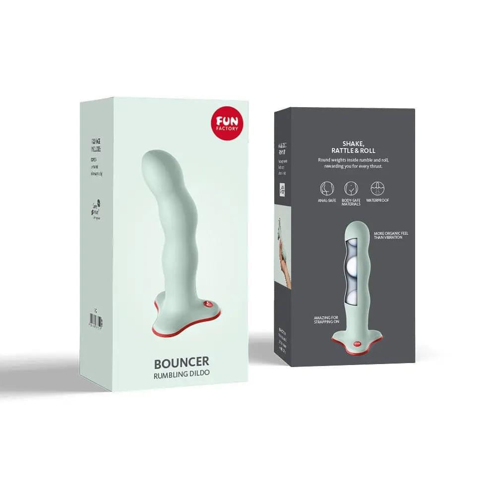 Fun Factory BOUNCER sage  - Sage  18.5 cm Dildo Fun Factory Discreet Intimate Essentials.