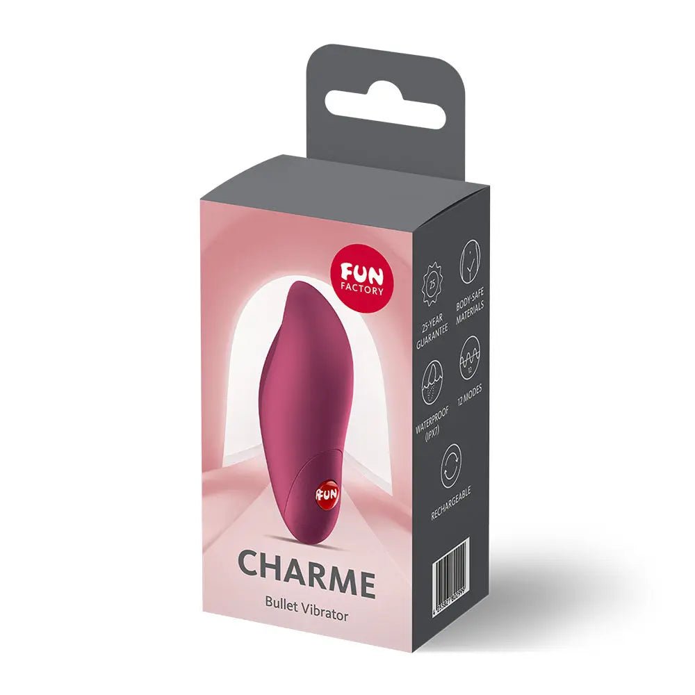 Shop affordable quality Fun Factory CHARME Wine - Wine USB-C Rechargeable Stimulator - Discreet Intimate Essentials - BULLETS-PREMIUM - Fun Factory
