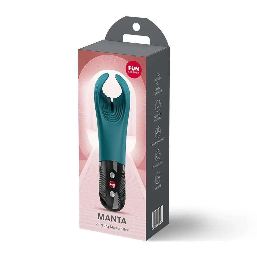 Fun Factory MANTA Bottle  - Bottle  USB-C Rechargeable Unisex Vibrator Fun Factory Discreet Intimate Essentials.