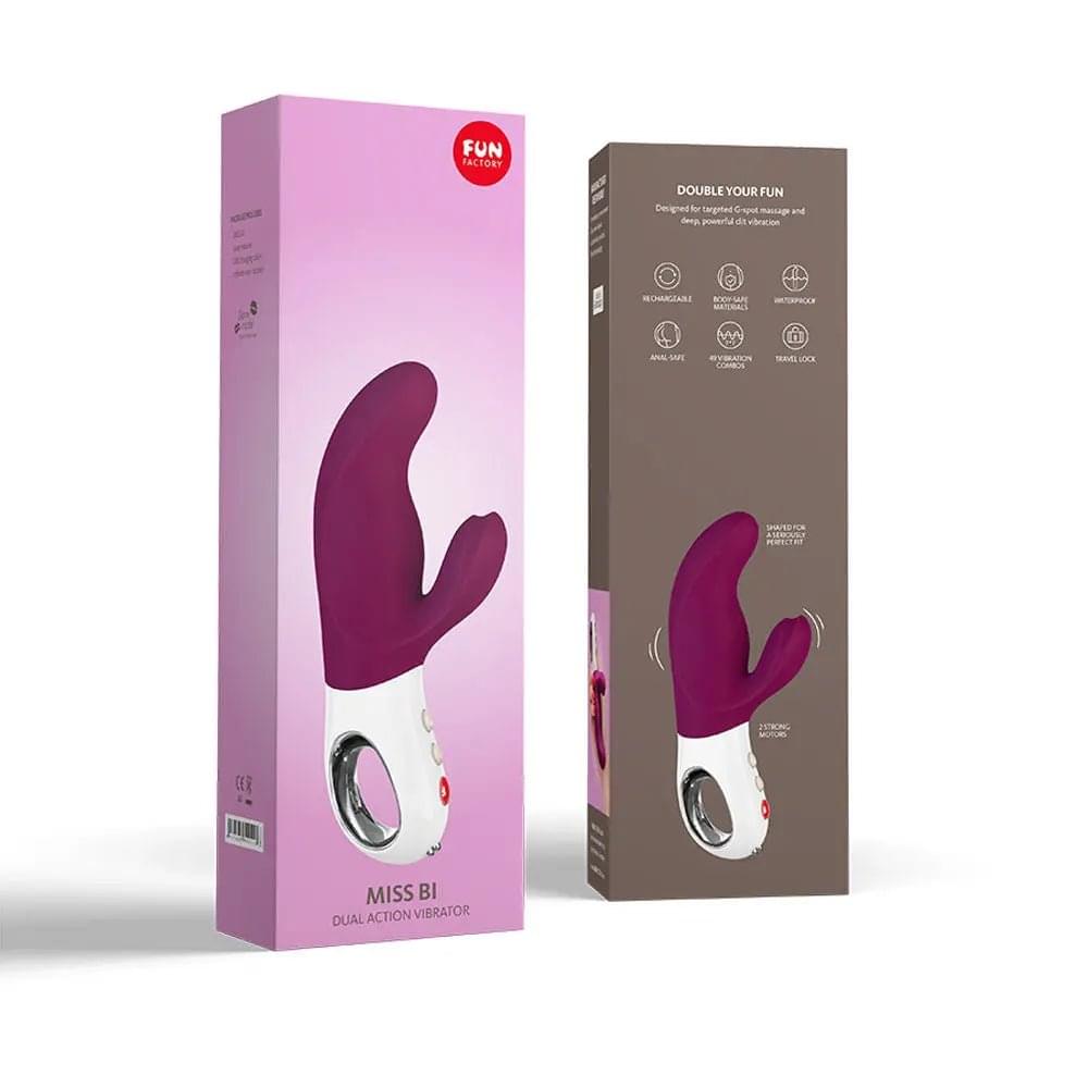 Fun Factory MISS BI grape - Grape 17 cm USB Rechargeable Rabbit Vibrator Fun Factory Discreet Intimate Essentials.