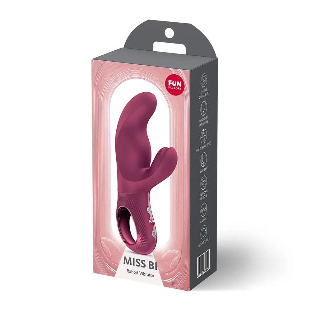 Fun Factory MISS BI Wine  - Wine  17 cm USB-C Rechargeable Vibrator Fun Factory Discreet Intimate Essentials.