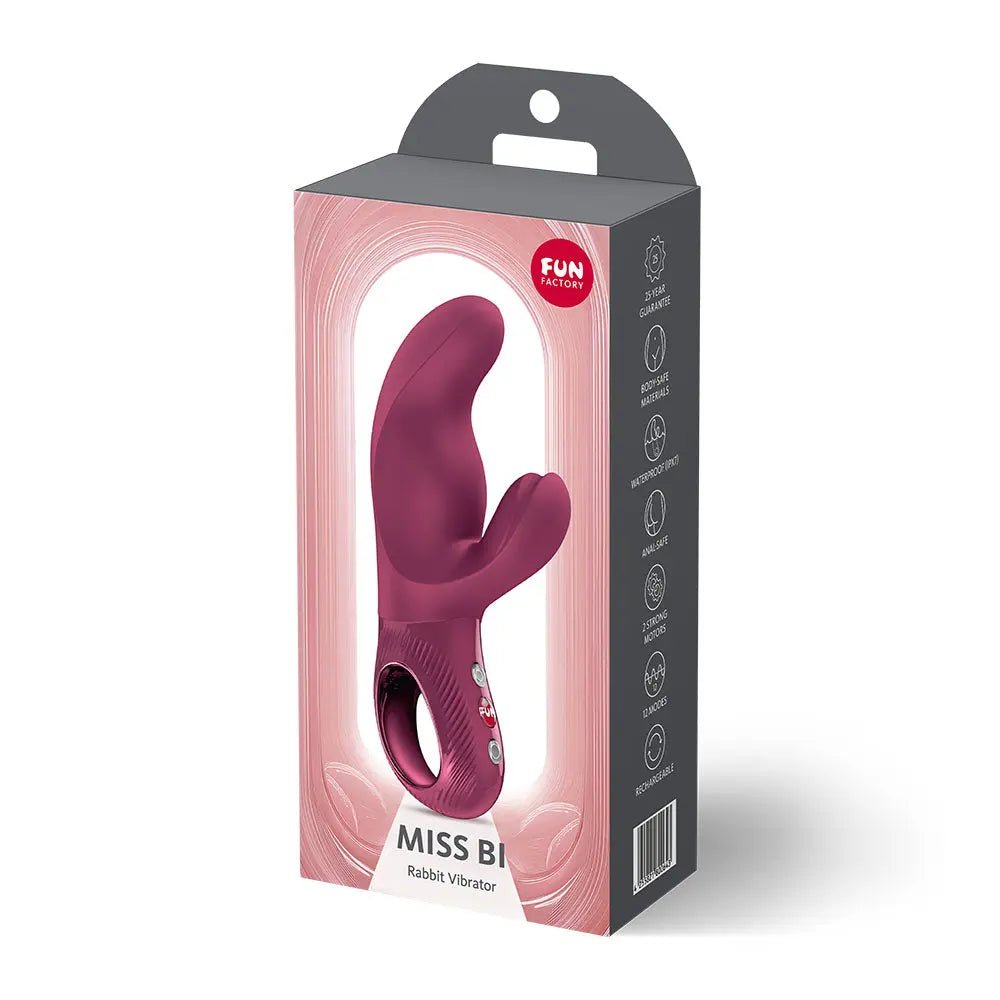 Shop affordable quality Fun Factory MISS BI Wine - Wine 17 cm USB-C Rechargeable Vibrator - Discreet Intimate Essentials - VIBRATORS-PREMIUM - Fun Factory