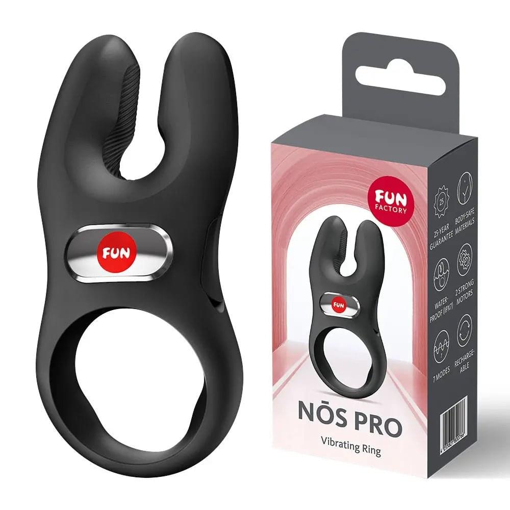 Fun Factory NOS PRO  -  USB-C Rechargeable Vibrating Cock Ring Fun Factory Discreet Intimate Essentials.
