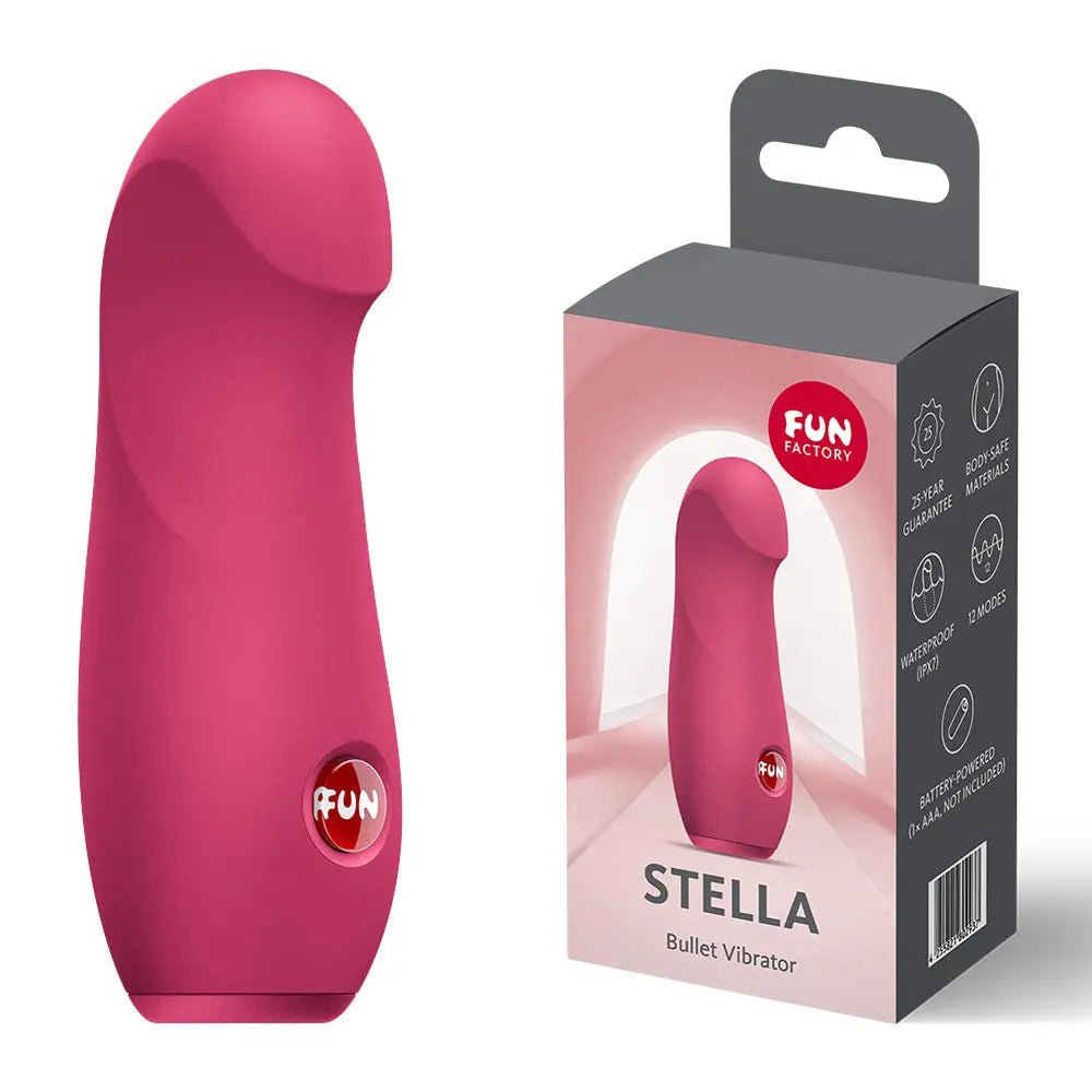 Shop affordable quality Fun Factory STELLA Raspberry - Raspberry Vibrating Bullet - Discreet Intimate Essentials - BULLETS-PREMIUM - Fun Factory