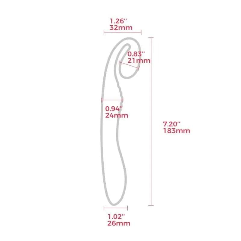 G-Snuggle Ultrasoft Sprout-shaped Unisex Vibrator Arosum Discreet Intimate Essentials.