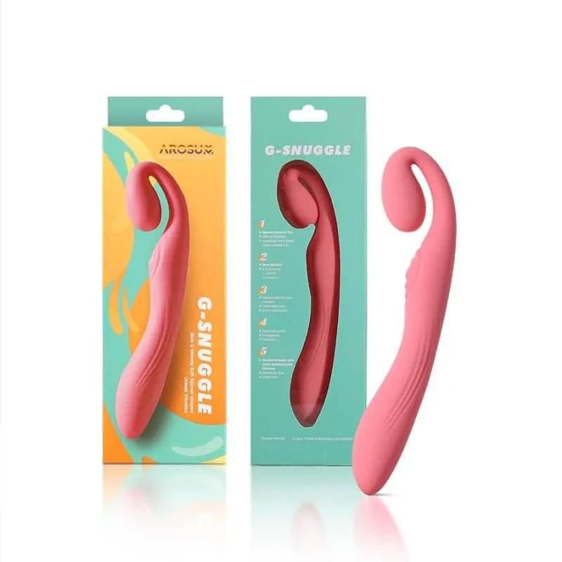 G-Snuggle Ultrasoft Sprout-shaped Unisex Vibrator Arosum Discreet Intimate Essentials.