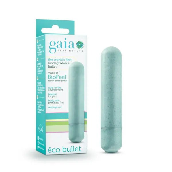 Shop affordable quality Gaia Eco Bullet - Aqua 8.9 cm (3.5'') Bullet - Discreet Intimate Essentials - BULLETS & EGGS - Blush Novelties