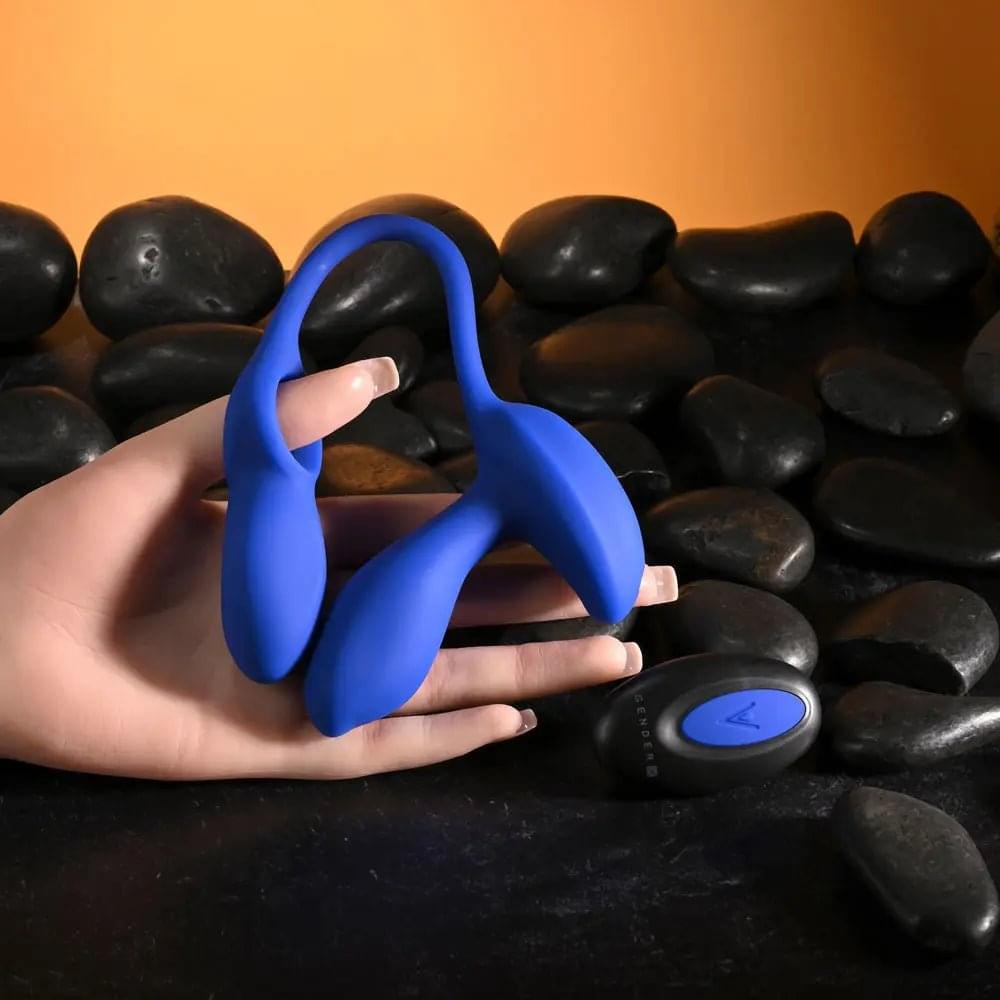 Gender X BACK FOR MORE - Dual USB Rechargeable Dual Stimulator with Wireless Remote Gender X Discreet Intimate Essentials.