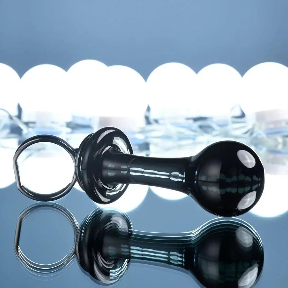 Gender X BLOW POP -  12.8 cm Glass Plug with Ring Pull Gender X Discreet Intimate Essentials.