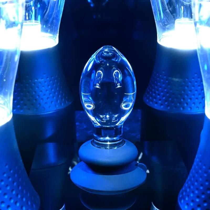 Gender X Crystal Ball -  Glass 13.6 cm Butt Plug with Suction Base Gender X Discreet Intimate Essentials.