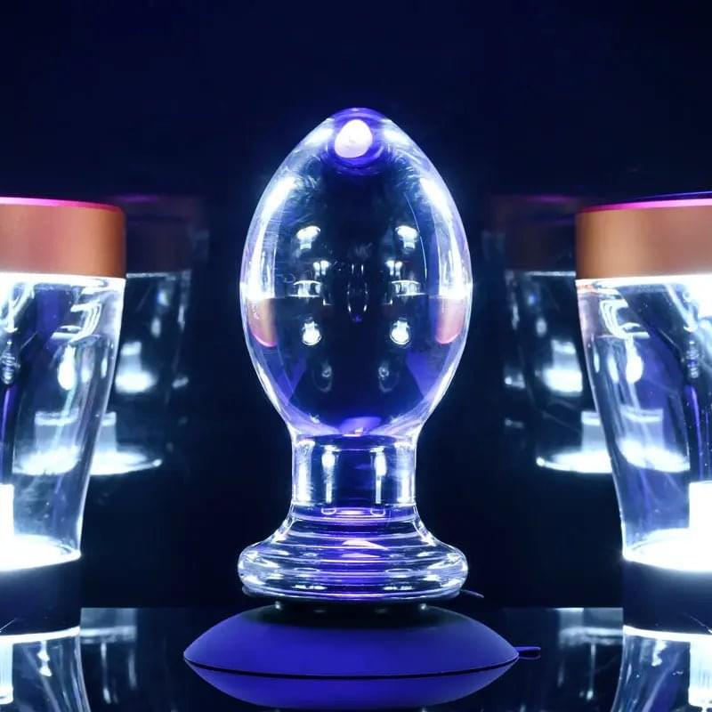 Gender X Crystal Ball -  Glass 13.6 cm Butt Plug with Suction Base Gender X Discreet Intimate Essentials.