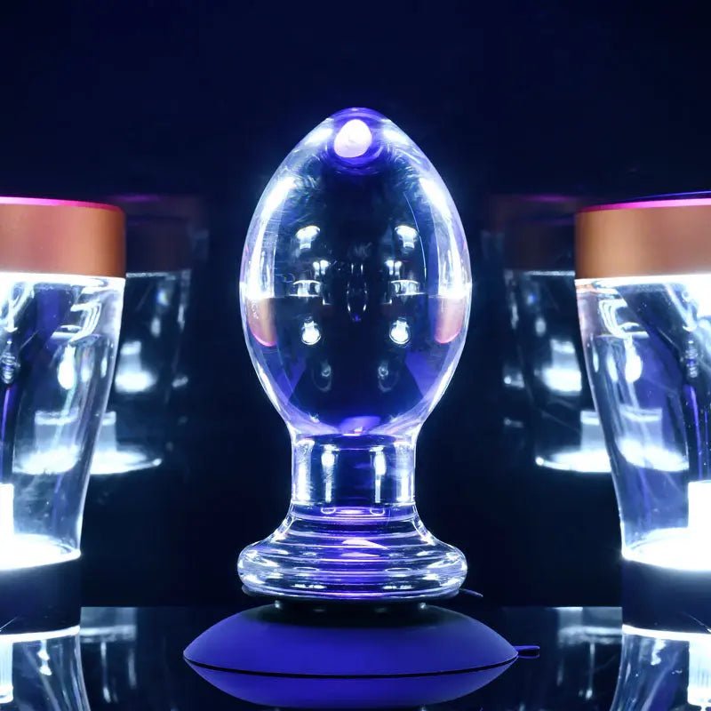 Shop affordable quality Gender X Crystal Ball - Glass 13.6 cm Butt Plug with Suction Base - Discreet Intimate Essentials - ANAL TOYS - Gender X