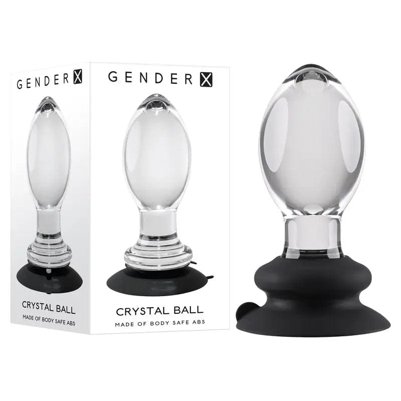 Gender X Crystal Ball -  Glass 13.6 cm Butt Plug with Suction Base Gender X Discreet Intimate Essentials.