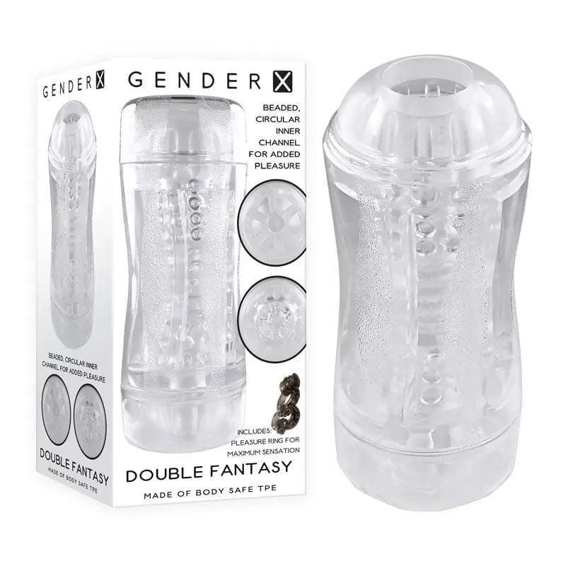 Gender X DOUBLE FANTASY -  Double Ended Stroker Gender X Discreet Intimate Essentials.