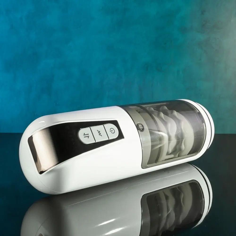 Gender X GET YOUR STROKE ON - USB Rechargeable Thrusting & Vibrating Auto Masturbator Gender X Discreet Intimate Essentials.