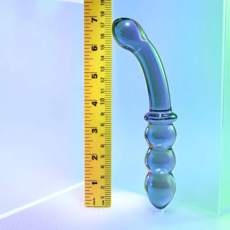 Gender X LUSTROUS GALAXY WAND - /Violet Glass 18.5 cm Double Ended Massager Gender X Discreet Intimate Essentials.