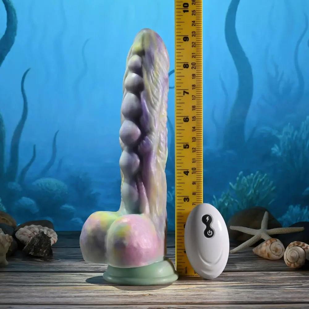Gender X MONSTER'S BALL - USB Rechargeable Vibrating and Thrusting Fantasy Dildo with Wireless Remote Gender X Discreet Intimate Essentials.