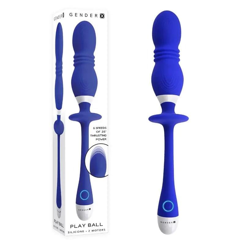 Gender X PLAY BALL -  25 cm USB Rechargeable Thrusting & Vibrating Orbs Gender X Discreet Intimate Essentials.