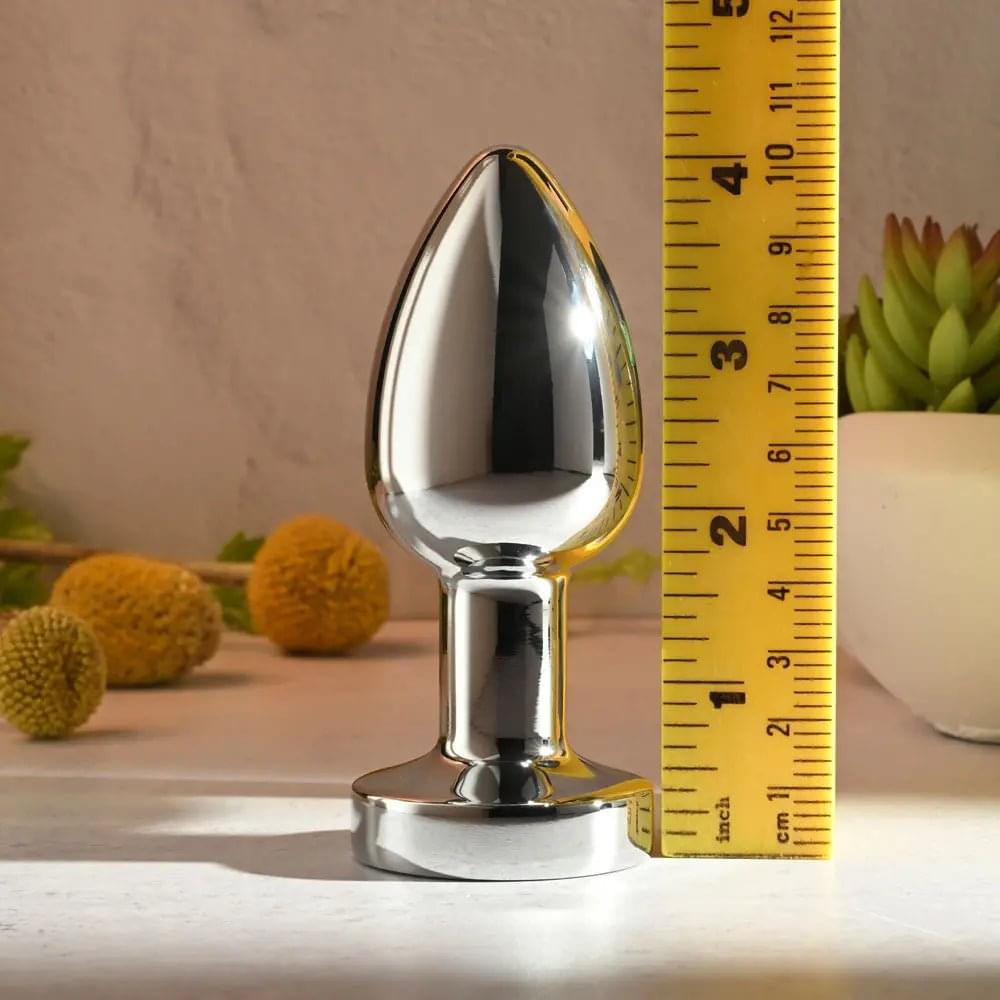 Gender X ROCKIN METAL PLUG XL -  10.5 cm USB Rechargeable Vibrating XL Butt Plug Gender X Discreet Intimate Essentials.