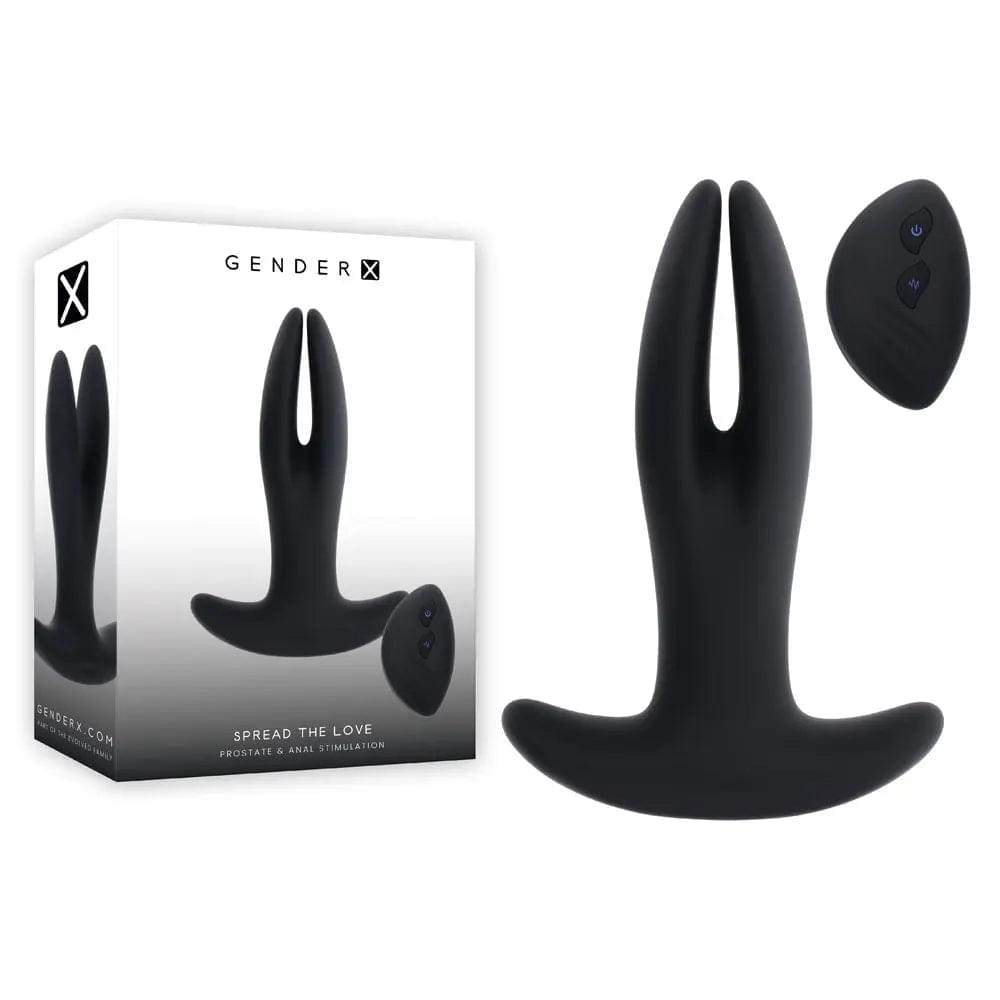 Gender X SPREAD THE LOVE -  USB Rechargeable Stretching Anal Plug with Wireless Remote Gender X Discreet Intimate Essentials.