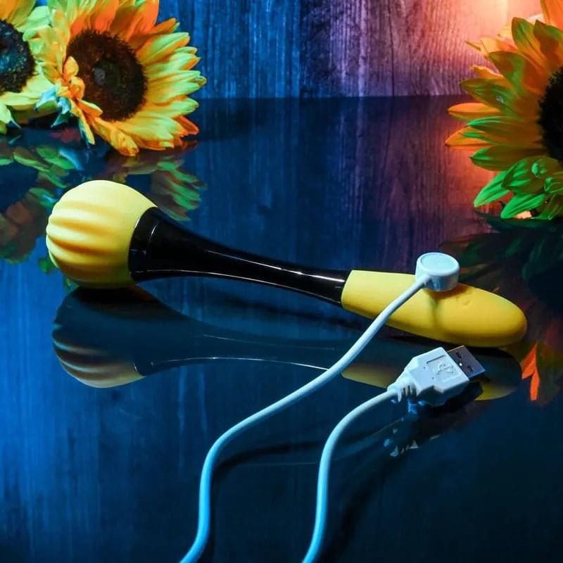 Gender X SUNFLOWER -  20 cm USB Rechargeable Massage Wand Gender X Discreet Intimate Essentials.