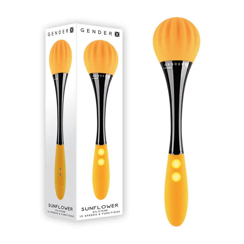 Shop affordable quality Gender X SUNFLOWER - 20 cm USB Rechargeable Massage Wand - Discreet Intimate Essentials - VIBRATORS - Gender X