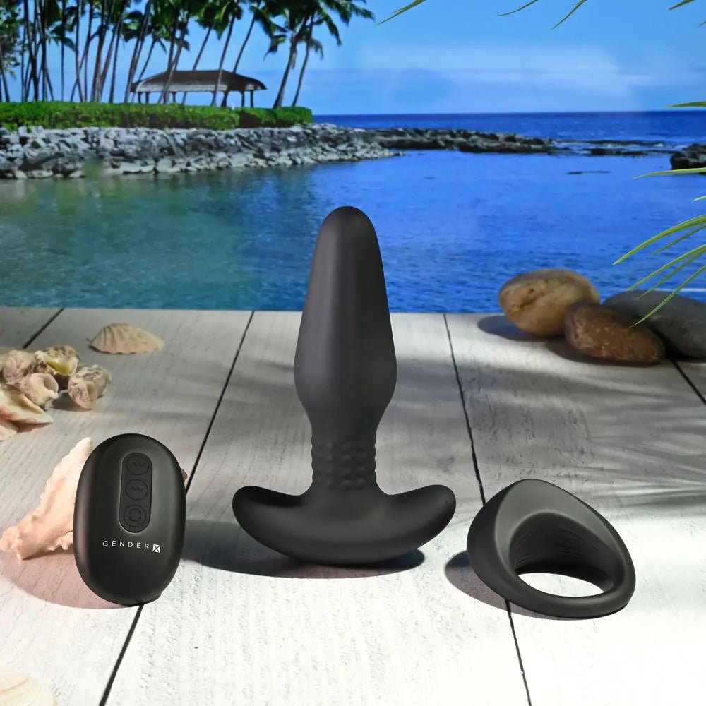 Shop affordable quality Gender X TEAMWORK - USB Rechargeable Rimming Butt Plug & Vibrating Cock Ring - Discreet Intimate Essentials - KITS - Gender X